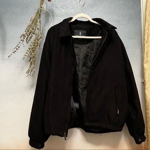 London Fog Soft All Black Puffy Coat size XL